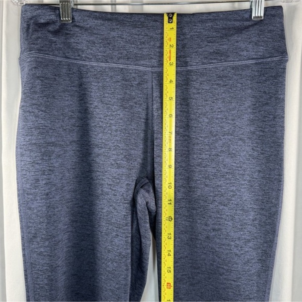 Columbia Dark Blue Heathered Leggings Activewear M Goprcore Sporty 87-02 - Picture 7 of 13